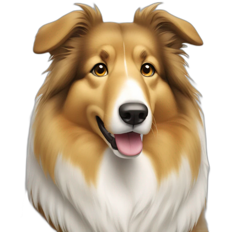 Rough collie emoji