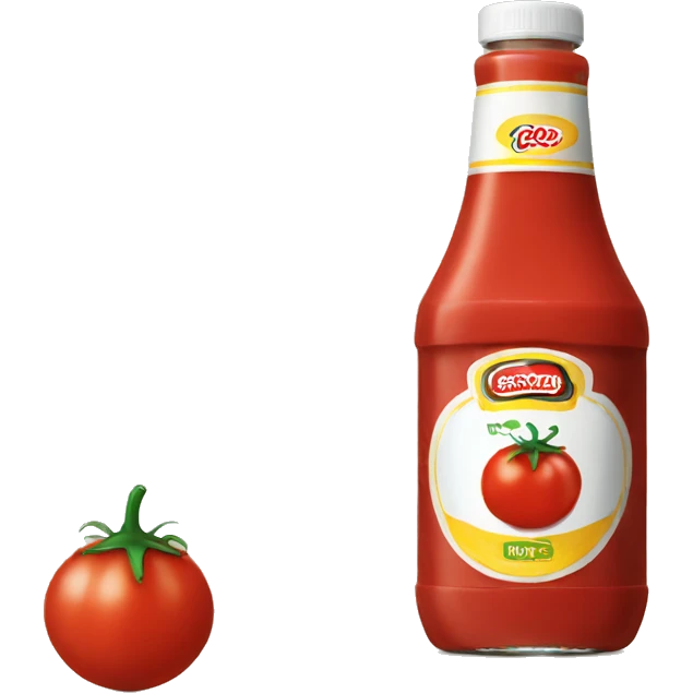 a bottle of tomato ketchup emoji