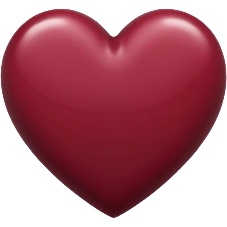 Maroon heart emoji