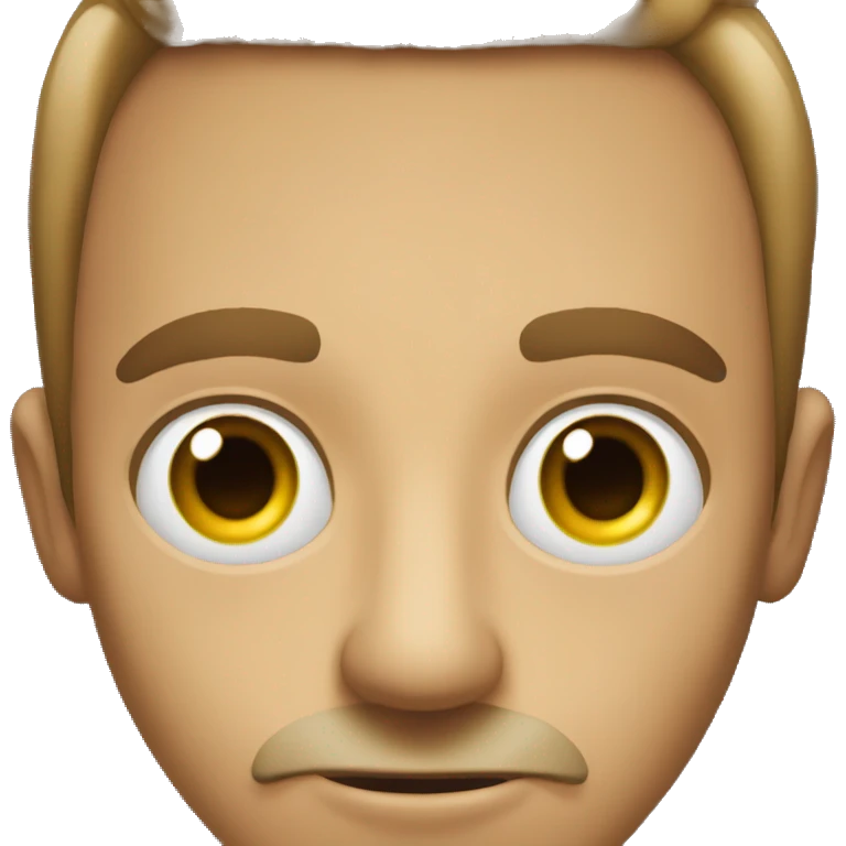 a man with huge eyes and a very sharp jawline emoji