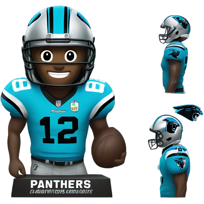 Carolina Panthers Statue emoji