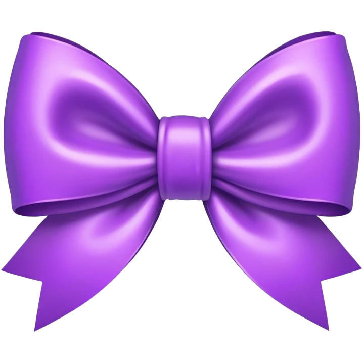 Purple bow emoji