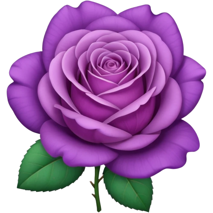 rose shape flower, no stem, now make it a purple emoji