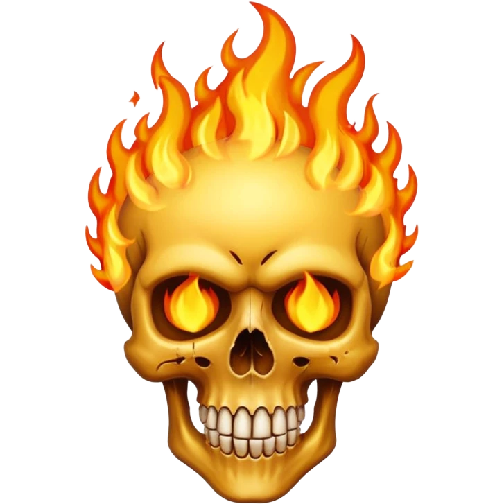 skull with flames emoji