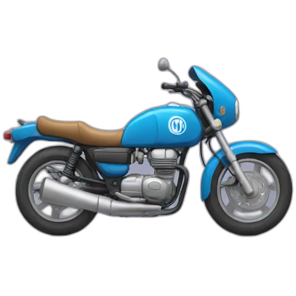 Un chat qui conduit une moto emoji