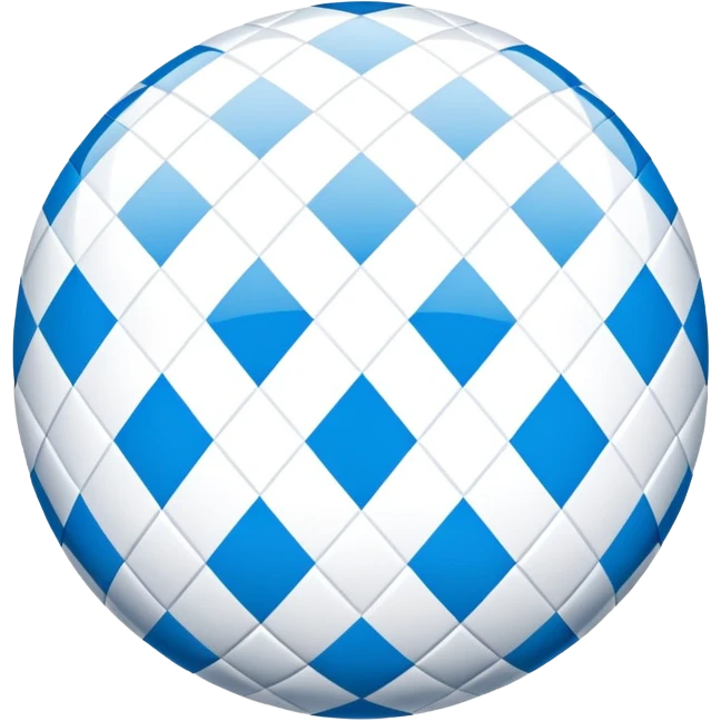 Bavarian flag with blue and white lozenges emoji