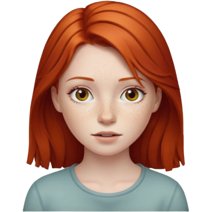 A red haired girl emoji