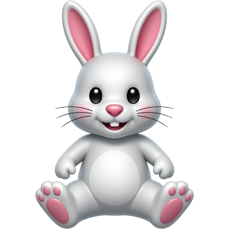 Balloon rabbit emoji