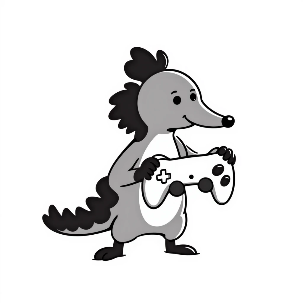 platypus with gamepad emoji