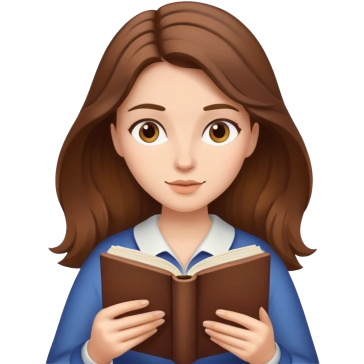 woman reading book emoji