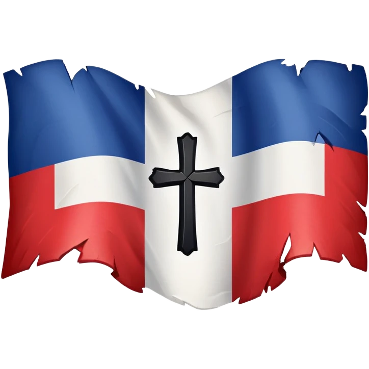 French flag with a cross through it emoji