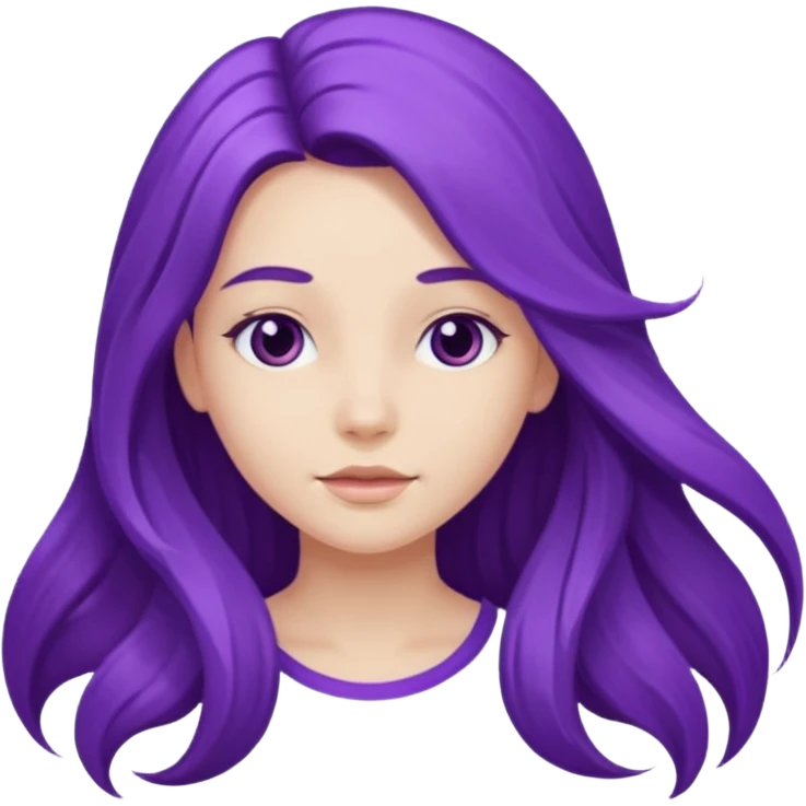 Purple girl emoji