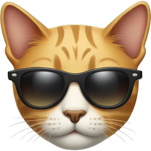 Cat with sunglasses emoji