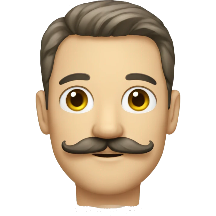 German men with a mustache emoji