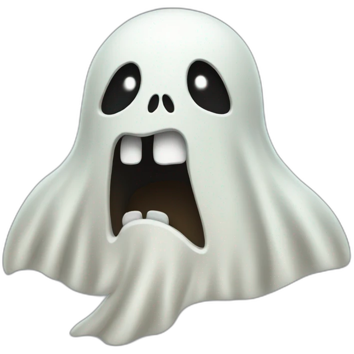angry ghost emoji