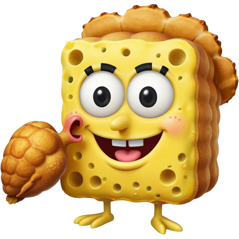 SpongeBob eating a turket emoji