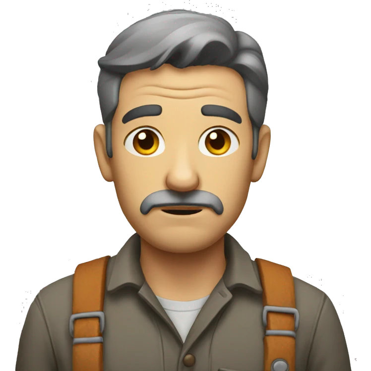 a sad craftsman emoji