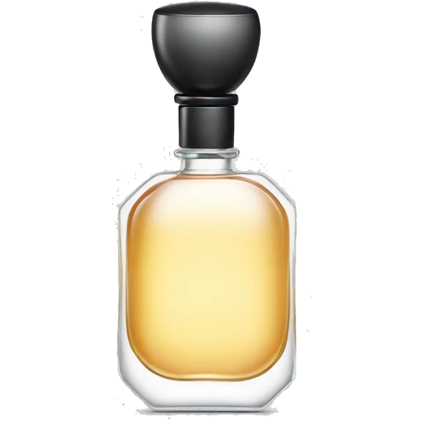 Perfume bottle in shape of a man's body emoji