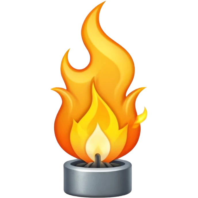 Flint and steel spark to create fire emoji