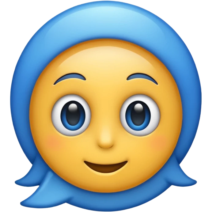 Blue emoji