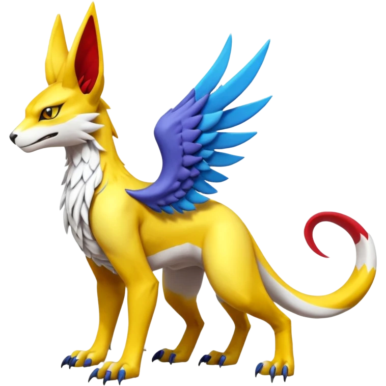 Renamon-Gryphon-Zeraora-Bastet-Koraidon-Latias-Vernid-Sergal-fusion-hybrid-creature emoji