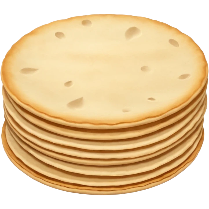 Beige poppadom emoji
