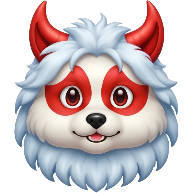devil magical cute fluffy complete dog emoji