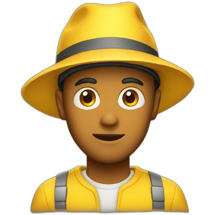 yellow hat emoji