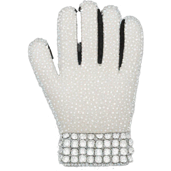 white rhinestone glove emoji