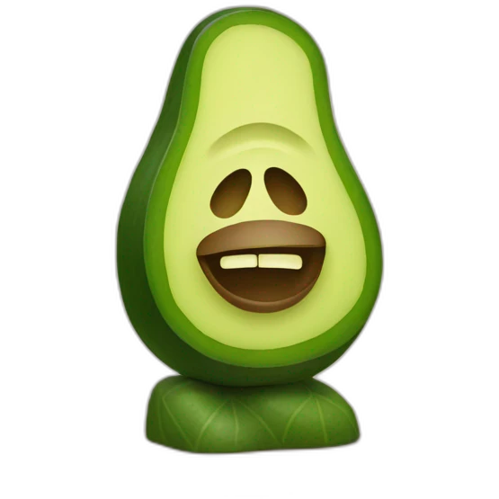avocado moai statue emoji