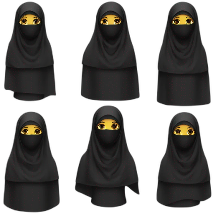 Niqab barbi emoji