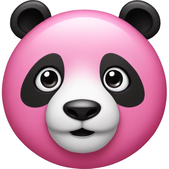 Pink panda emoji