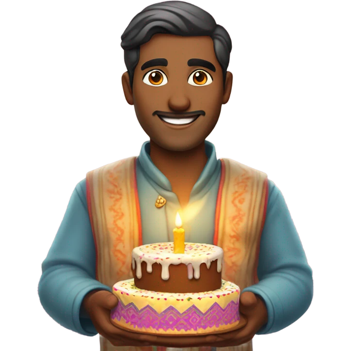 Happy Birthday from a Kashmiri Hindu man  emoji