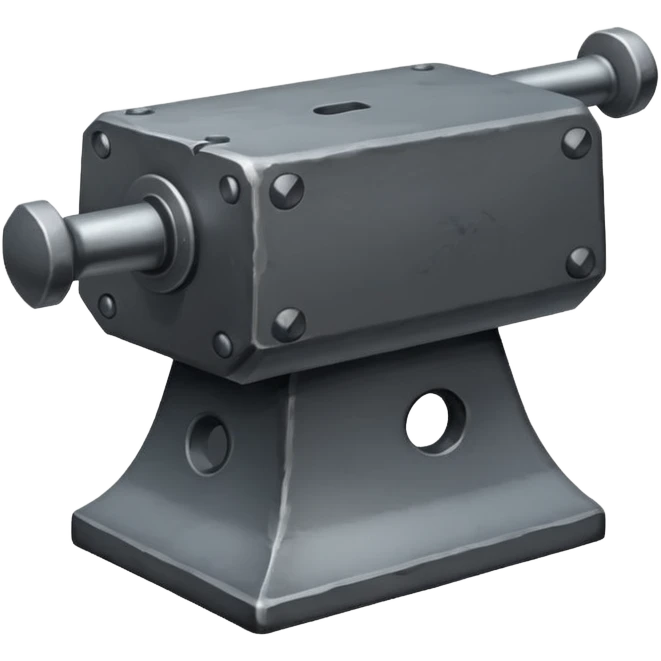 create realistic anvil emoji
