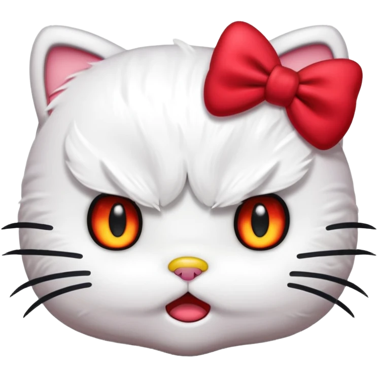 Angry hello kitty  emoji
