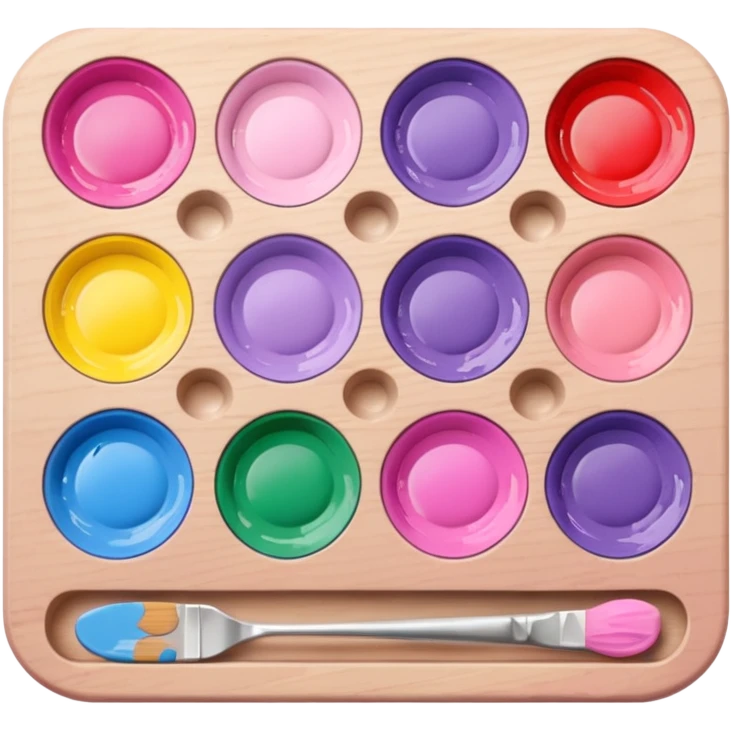 pale pink painting palette emoji