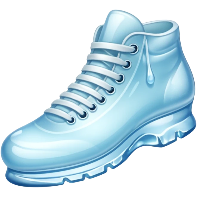 shoe made of ice emoji