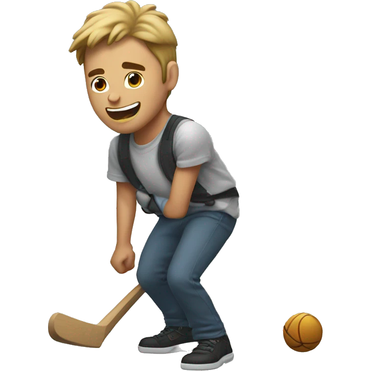Guy hitting the griddy emoji