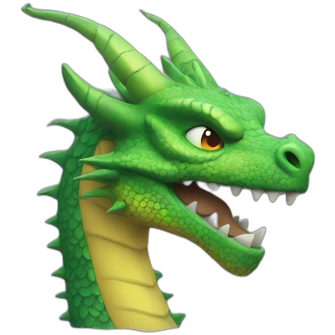 a glitched dragon emoji