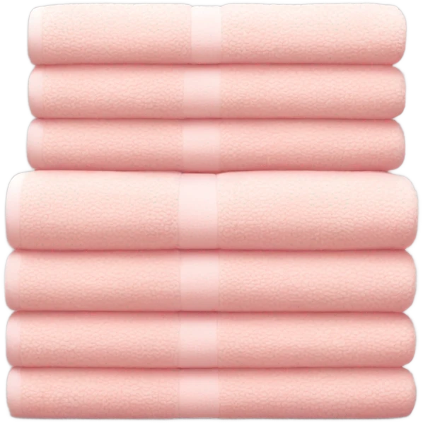 Light pink stacked towels emoji