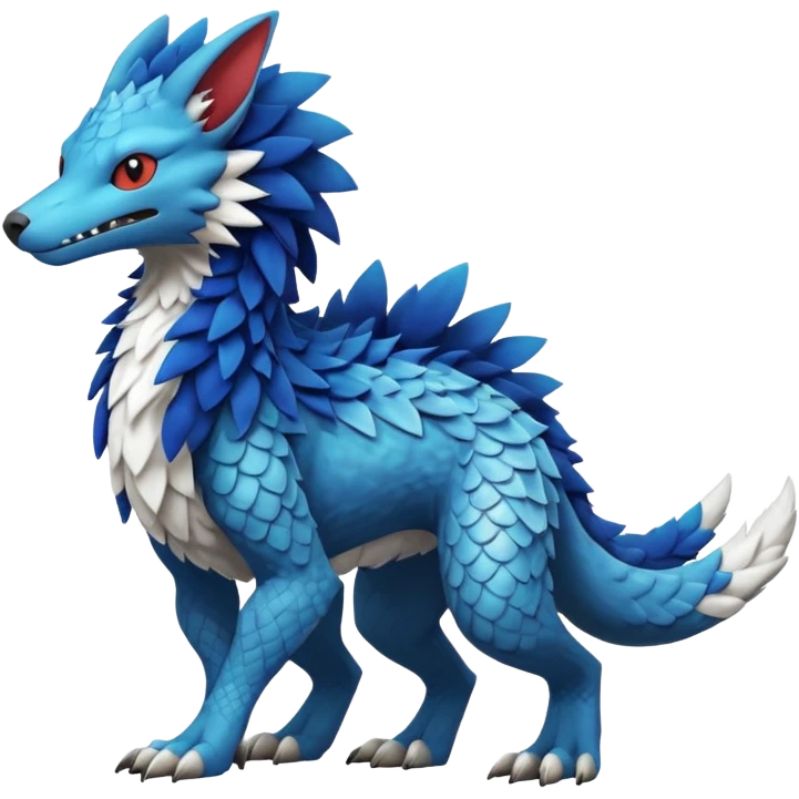  exotic Fakémon-Sergal-Pokémon-Vernid-creature, full body emoji