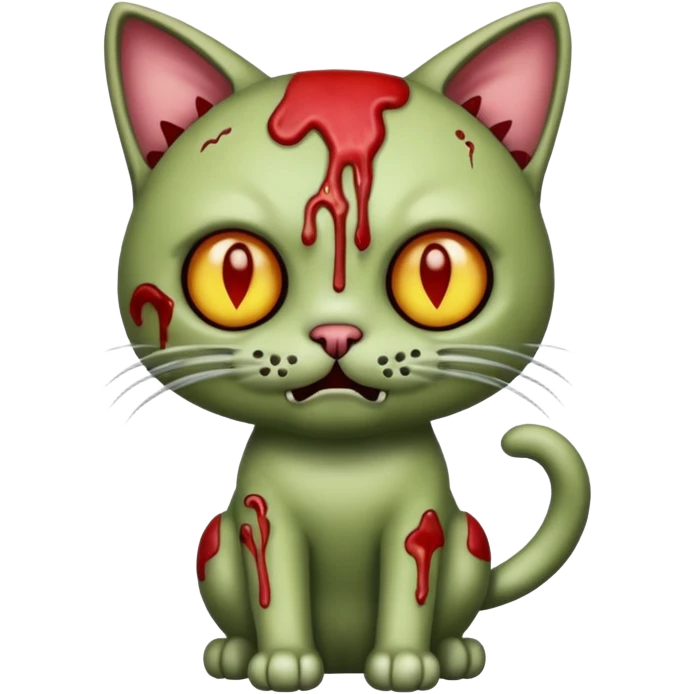 zombie cat full body emoji