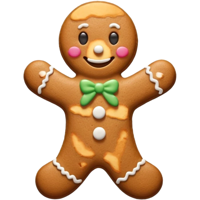 gingerbread man cookie emoji