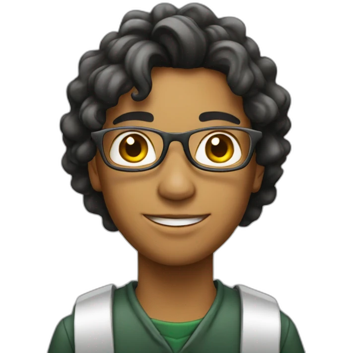 image of university with a student emoji