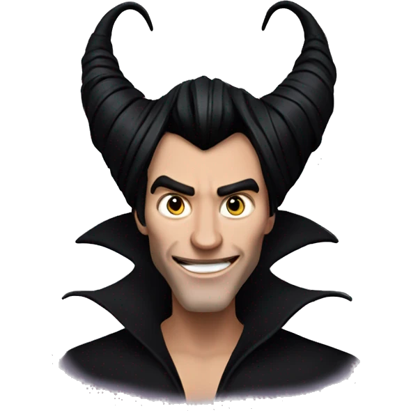 Maleficient with my face emoji