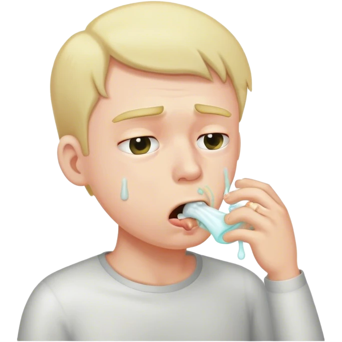 Vomiting man emoji