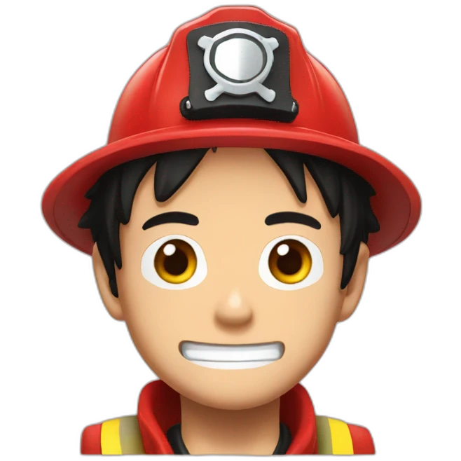 Luffy fireman emoji