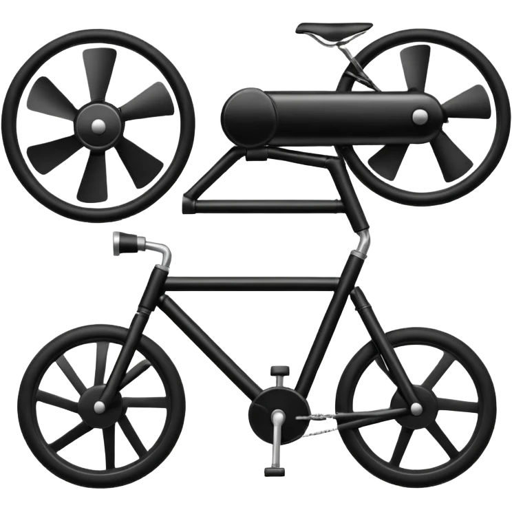 Fan and bike emoji