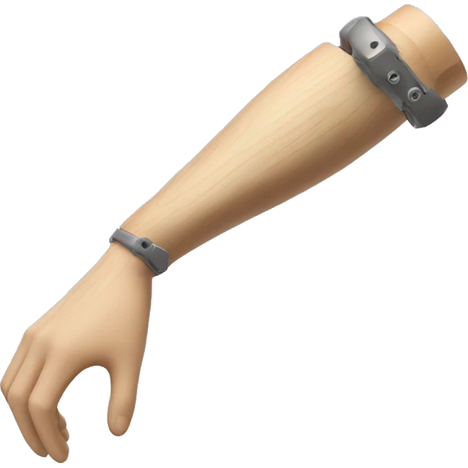  prosthesis wood arm emoji