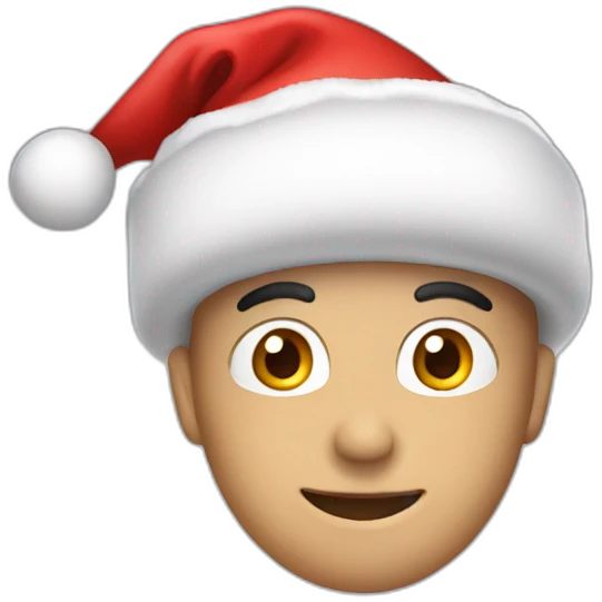 Christmas cap emoji